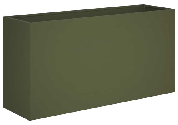 Zahradní pěstebník Olivově zelená 100 x 30 x 40 cm