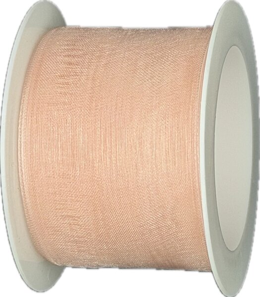 Stuha organzová ORGANDY Apricot Blush meruňková 40mm x 4m (7,-Kč/m)