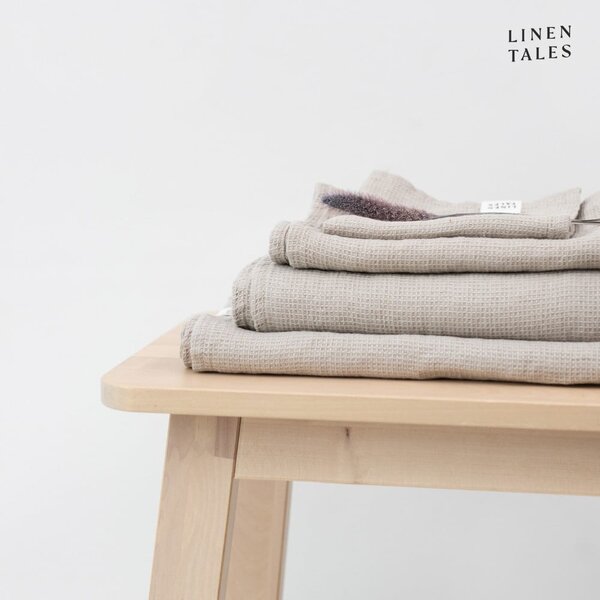 Vaflová lněná osuška v přírodní barvě 75x125 cm Natural Fine Waffle – Linen Tales