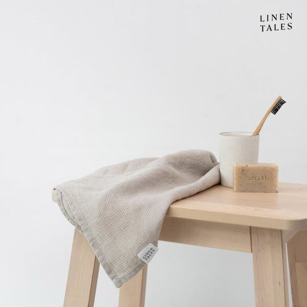 Vaflová lněná osuška v přírodní barvě 75x125 cm Natural Fine Waffle – Linen Tales