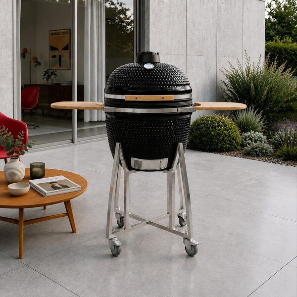 Keramický gril Avenberg KAMADO XL černá