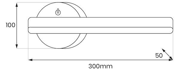 Nástěnné LED svítidlo Sydney R, 1x LED 6w, 4000k, b