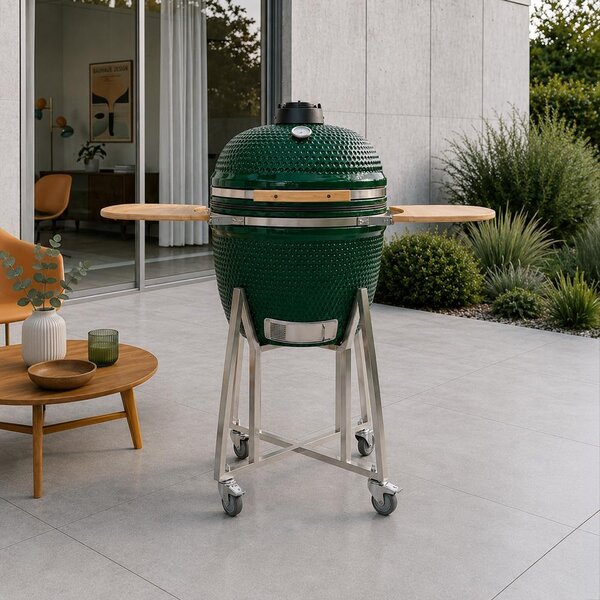 Keramický gril Avenberg KAMADO XL zelená