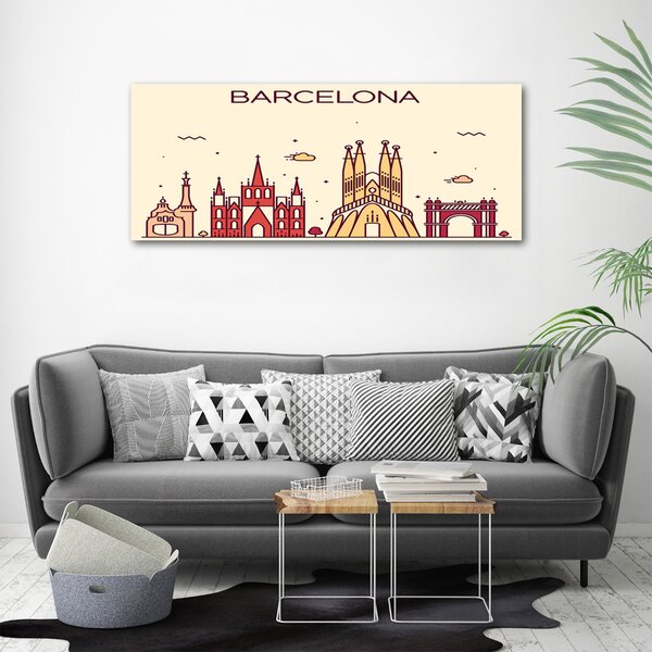 Foto obraz na plátně Nápis Barcelona oc-87486158