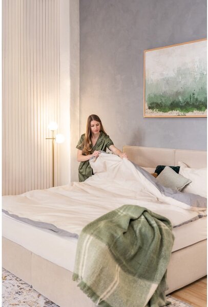 Béžová boxspring postel 180x200 cm Olia Bold – Bonami Selection