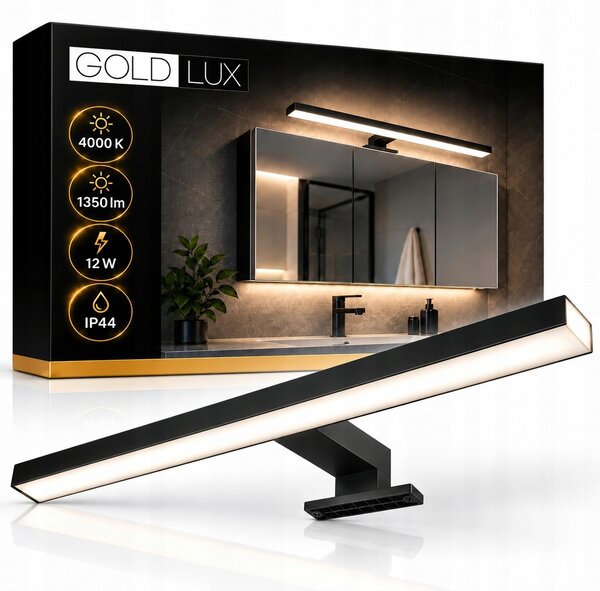 SAMOS LED 60 nástěnné svítidlo nad zrcadlo IP44 černé 4000K