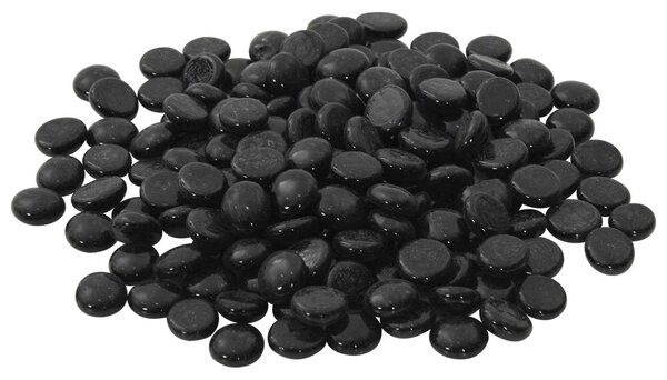 Skleněný nugget 17-19 mm Černá Sklo