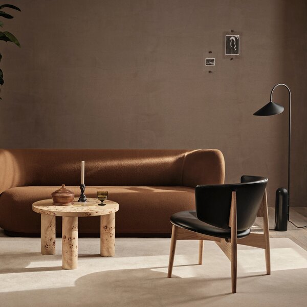 FERM LIVING Koberec Stille Tufted, Ash Brown, 140 x 200 cm