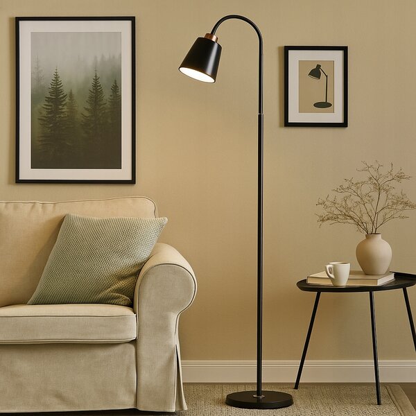 Stojací lampa Masterled KOKO E27 60 W černá