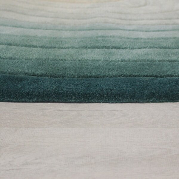 Modrý vlněný koberec 160x230 cm Puddle Ombre Wool – Flair Rugs