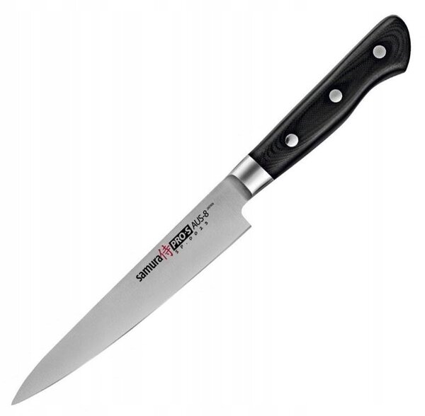 NŮŽ KUCHYŇSKÝ NŮŽ SAMURA PRO-S JAPONSKÁ OCEL AUS-8 58HRC