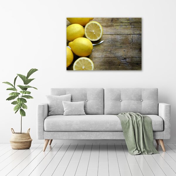 Foto obraz skleněný horizontální Citrony na stromě osh-88521131