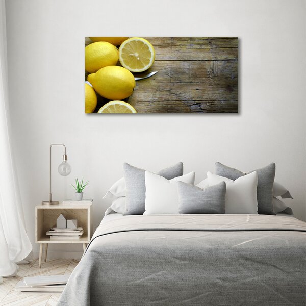 Foto obraz skleněný horizontální Citrony na stromě osh-88521131