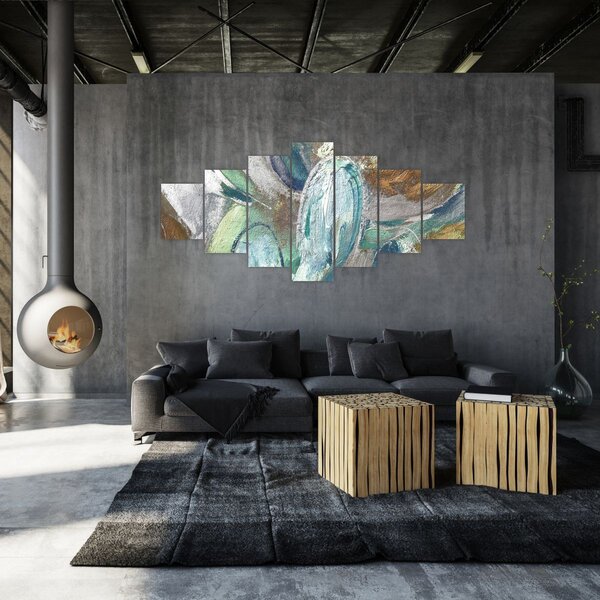 Obraz - Abstraktní malba postavy (210x100 cm)