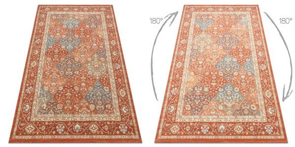 Koberec SOHO 477.27.LA301 OSTA geometrický naturální terakotový / béžový