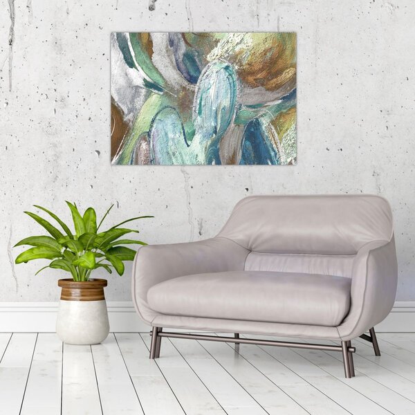 Obraz - Abstraktní malba postavy (70x50 cm)