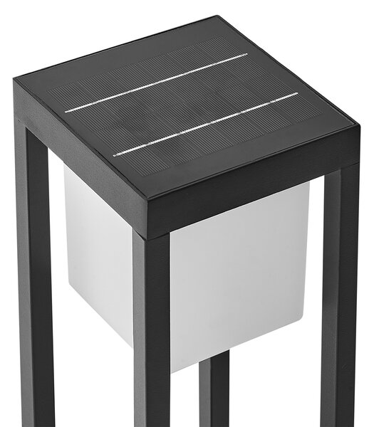 Solární venkovní LED sloupková lampa LOON Černá