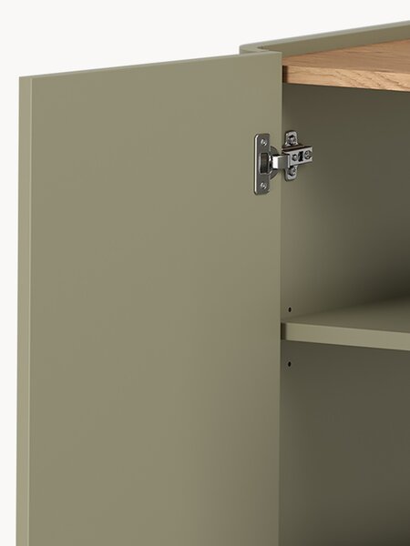 Komoda Elivo 150 cm se zásuvkami - eukalyptus / dub baltic dune