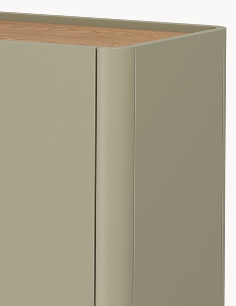 Komoda Elivo 150 cm se zásuvkami - eukalyptus / dub baltic dune