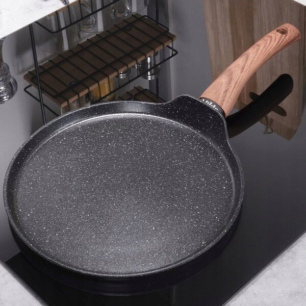 Pánev na palačinky Vilde Black&Wood 24 cm granitová