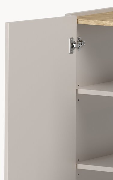 Komoda Elivo 150 cm se zásuvkami na nožkách - kašmír / olejovaný dub