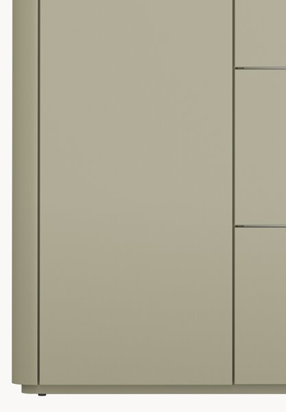 Komoda Elivo 150 cm se zásuvkami - eukalyptus / dub baltic dune