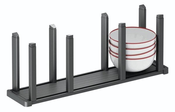 IN-DURO Držák na misky do šuplíku STRIPES, 10,5 x 47 x 18 cm , BOWL, antracit