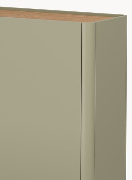 Komoda Elivo 200 cm čtyřdveřová - eukalyptus / dub baltic dune