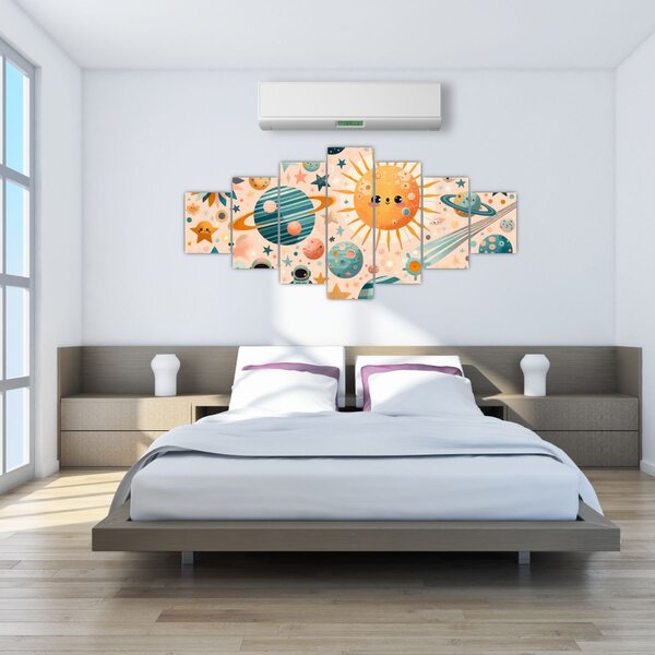 Obraz - Kousky z vesmíru (210x100 cm)