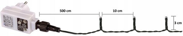 VOLTRONIC Vánoční řetěz 40 m, 400 LED, barevný