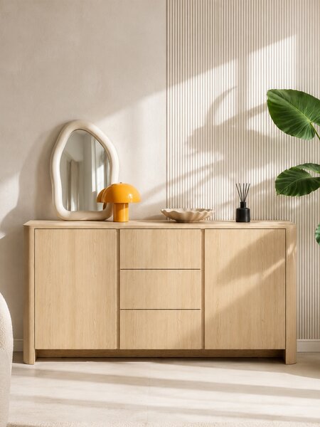 Komoda Sorrenti 168 cm se zásuvkami – dub Vicenza