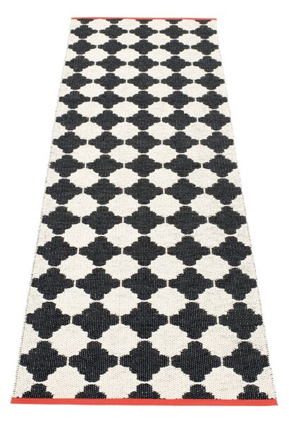 Černo-bílý vnitřní a venkovní běhoun 70x225 cm Marre Black Coral – Pappelina