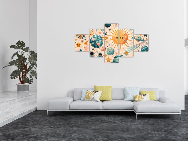 Obraz - Kousky z vesmíru (125x70 cm)