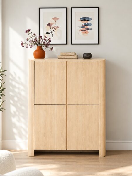 Vysoká komoda Sorrenti 103 cm – dub Vicenza