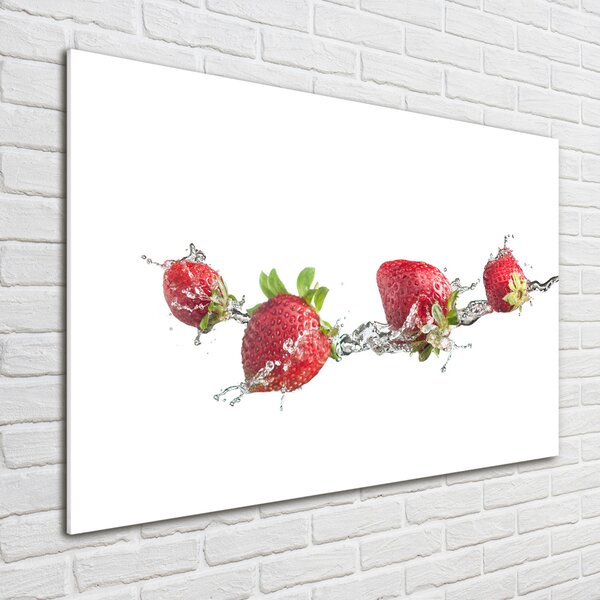 Foto obraz fotografie na skle Jahody a voda osh-88914383