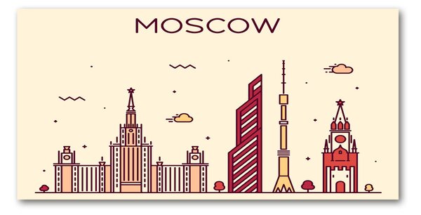 Fotoobraz na skle Moskva domy osh-88965141