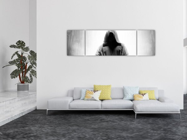 Obraz - Mnich v klášteře (170x50 cm)