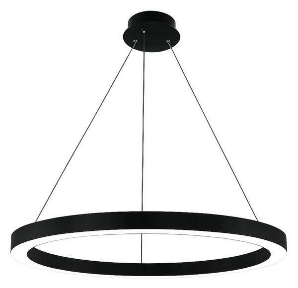 LED závěsné svítidlo lustr RING 40cm 22W 3CCT 3000-6500K černé XUDO dálkový ovladač