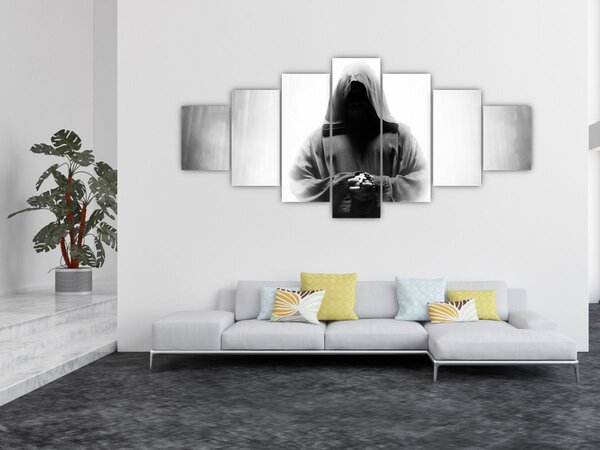 Obraz - Mnich v klášteře (210x100 cm)