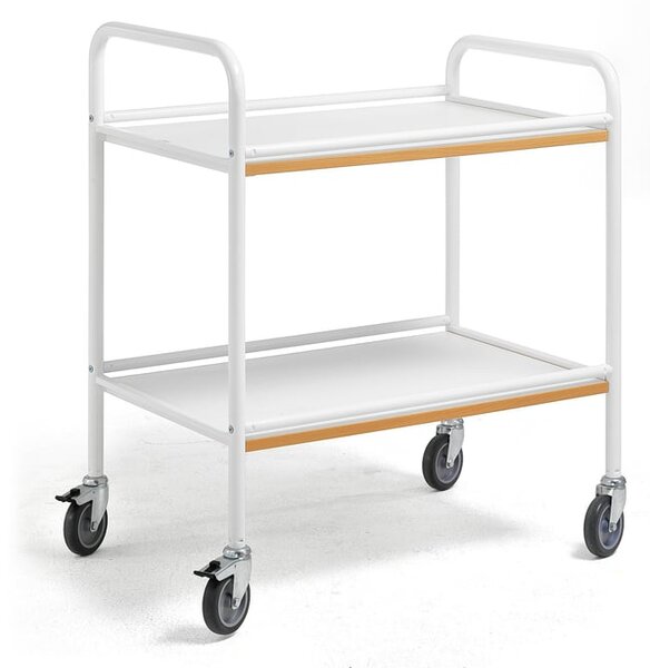AJ Produkty Servírovací vozík BERTA, 760x520 mm, bílá