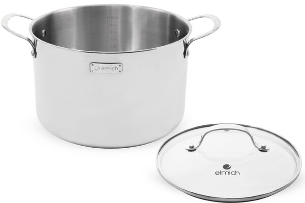 Elmich Třívrstvý nerezový hrnec na indukci Trimax 28 cm (12 l)