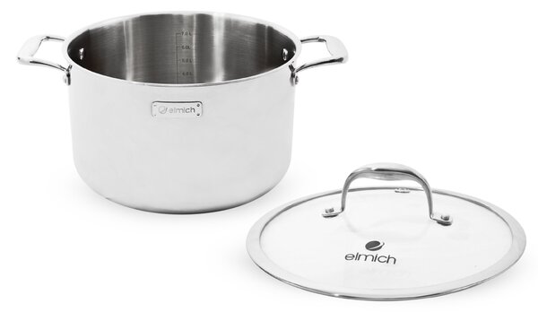 Elmich Třívrstvý nerezový hrnec na indukci Trimax XS 26 cm (8 l)