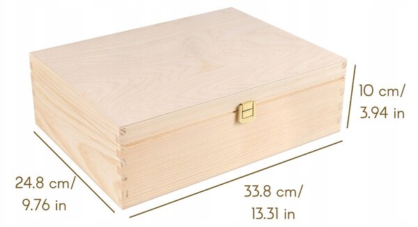 Krabička Creative Deco hnědá s víkem A4 33,8x24,8x10 cm