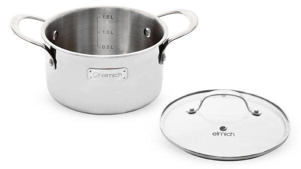 Elmich Třívrstvý nerezový hrnec na indukci Trimax 16 cm (2 l)
