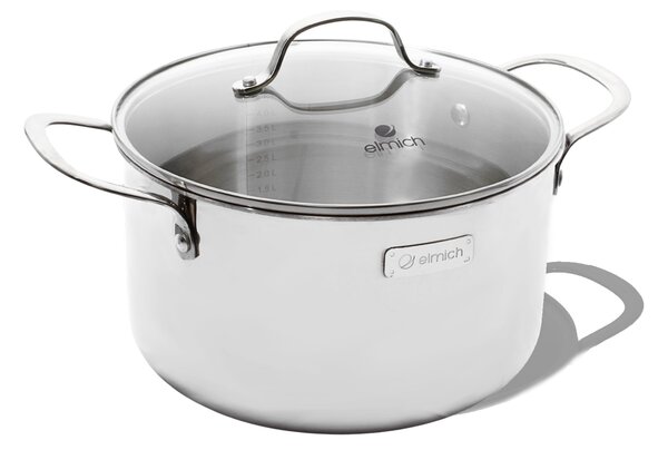 Elmich Třívrstvý nerezový hrnec na indukci Trimax 24 cm (6 l)