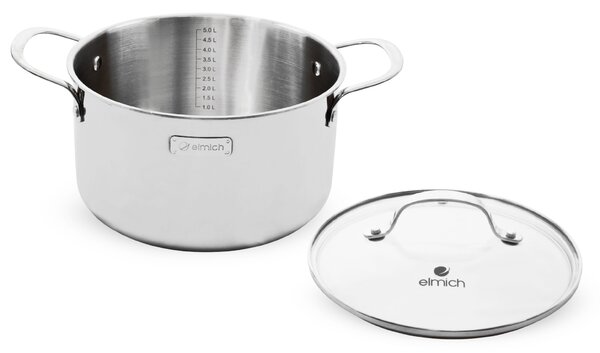 Elmich Třívrstvý nerezový hrnec na indukci Trimax 24 cm (6 l)
