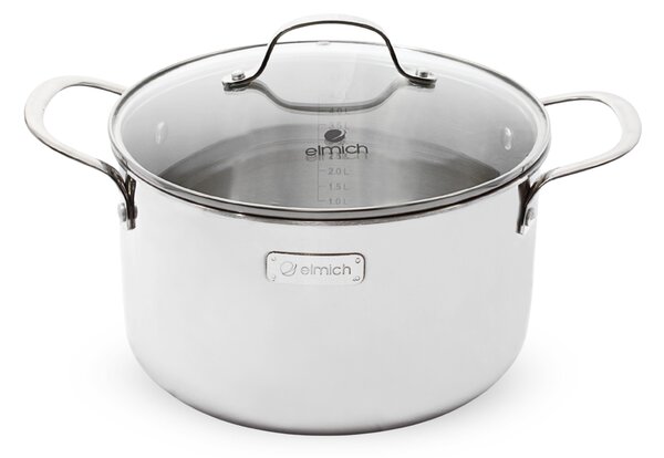 Elmich Třívrstvý nerezový hrnec na indukci Trimax 24 cm (6 l)