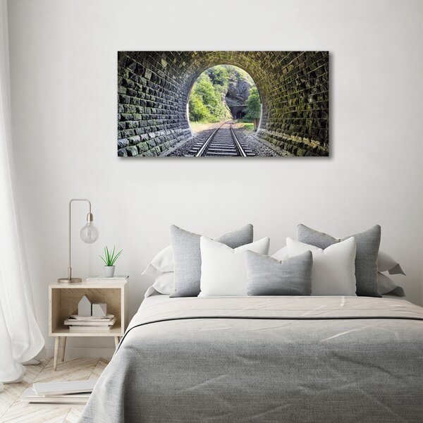 Foto obraz na plátně Železniční tunel oc-89174539