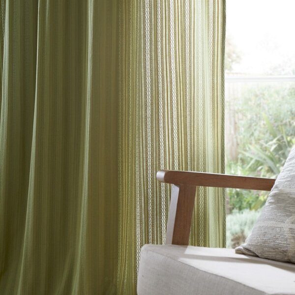 Khaki záclona 140x183 cm Zofia Broderie Anglaise – Pineapple Elephant