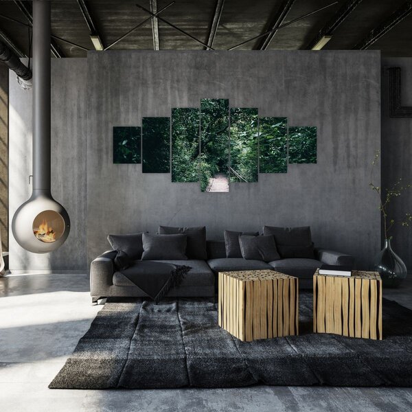 Obraz - Cesta lesem (210x100 cm)